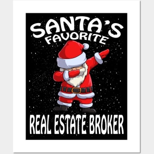 Santas Favorite Real Estate Broker Christmas Posters and Art